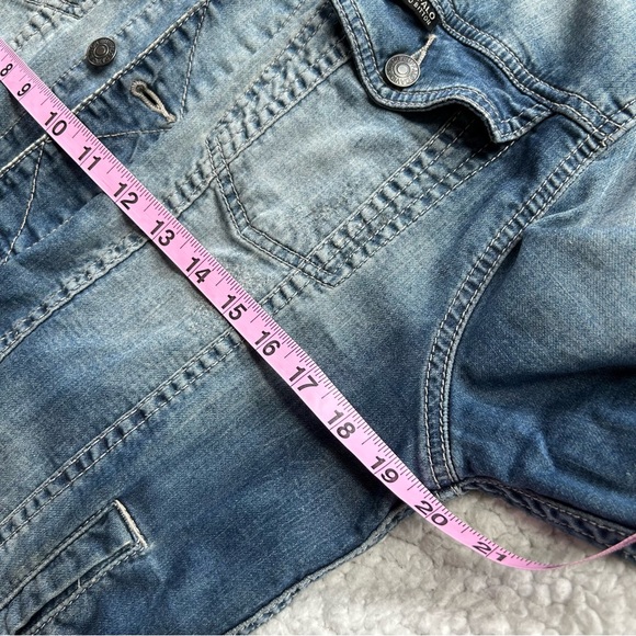 Buffalo Jeans Lightweight Denim Jacket Size M 📏 P2P 20” - Picture 13 of 13
